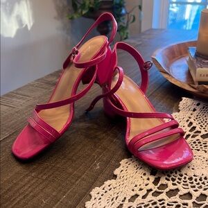 Elegant Pink Strappy Women's Sandals